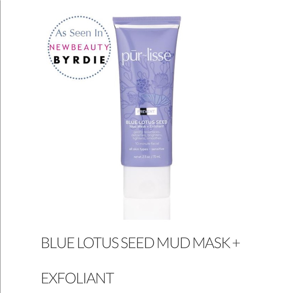 Purlisse Blue Lotus Seed Mud Mask + Exfoliant